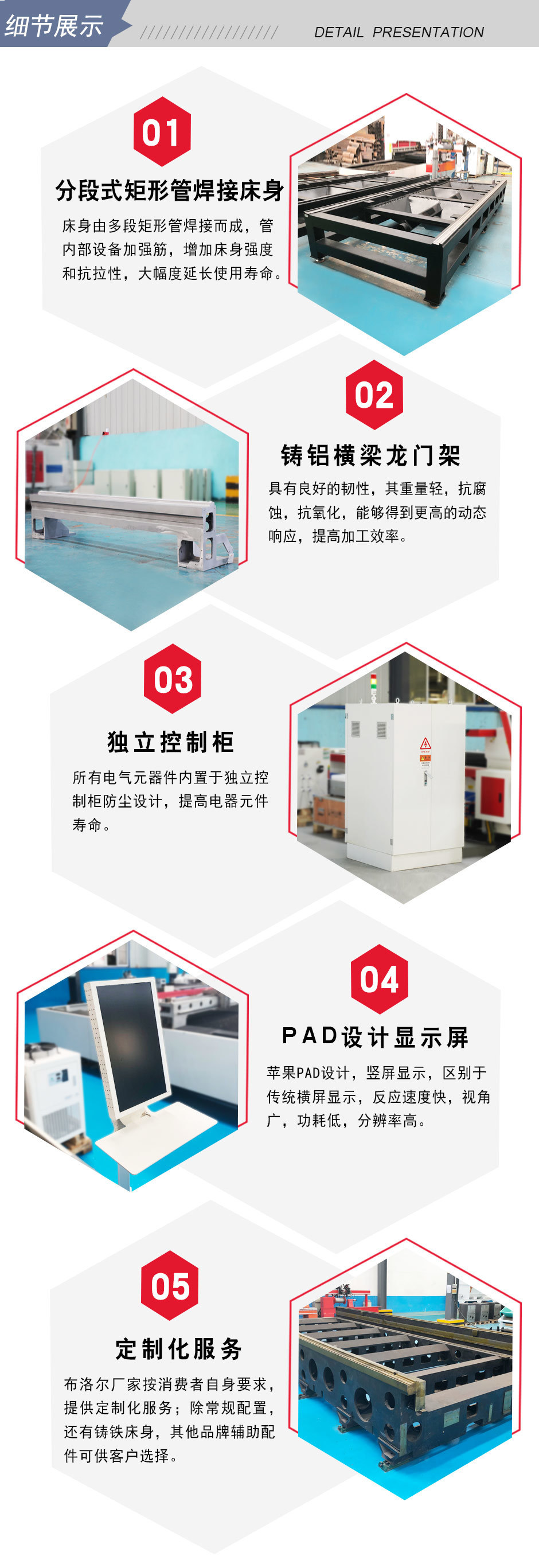平臺式激光切割機切割效率高，切割樣件無需二次加工